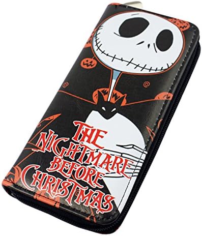 DIY YOUR WORLD Anime The Nightmare Before Christmas Long Purse Blue Cute Fashion Cartoon Wallet (he Nightmare Before Christmas)