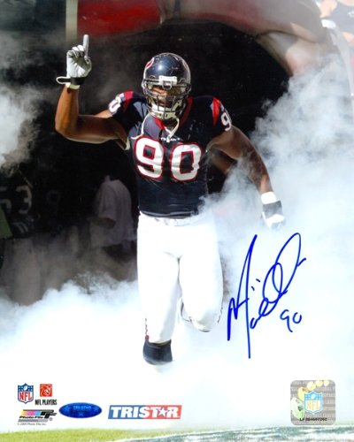 Mario Williams Autographed/Hand Signed Houston Texas 8x10 Photo - Tunnel Entrance