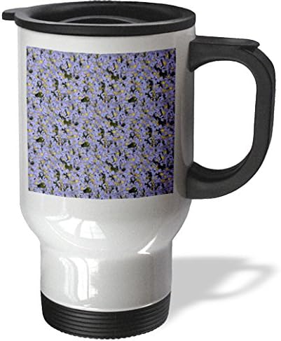 Ice Bucket - Flowers - Bright and Beautiful Purple Daisies - 14oz Stainless Steel Travel Mug (tm_211775_1)