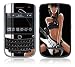 Guitar Girl Design Skin Cover Decal Sticker for the Blackberry Tour RIM 9630 (Verizon Wireless / Sprint) Cell Phone