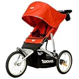 Joovy Zoom ATS Fixed Wheel Jogging Stroller, Red by Joovy