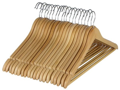 Produkt-Bild: Kleiderb&uuml;gel-Set Holz 20tlg.