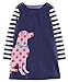 Fiream Girls' Casual Dress, Blue, 18Months