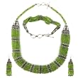 Necklace and Earring Sterling Silver Peridot Jewelry (gnklcs379)