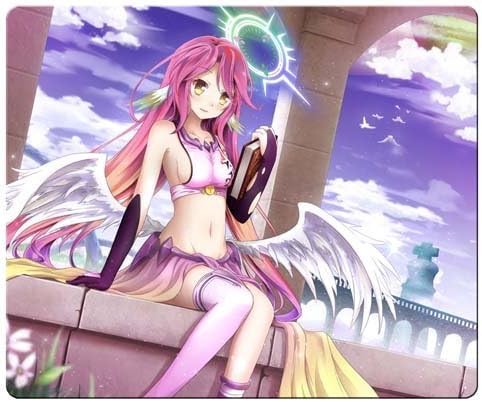 game Mouse Pad cloth &amp; rubber Non-slip mouse No Game No Life