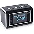 Jumbl JU-SC02B Mini Hidden Spy Camera Radio Clock with Motion Detection and Infrared Night Vision - Built-In Screen, Speaker, Micro SD Slot and AUX Line In - Standalone Operation without Need for Computer for your Home, Kids & More - Black