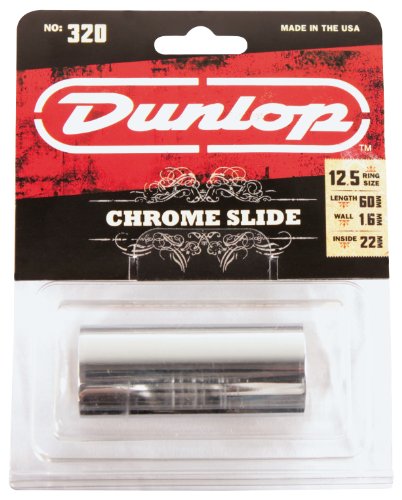 Dunlop 320 Chromed Steel Slide, Medium
