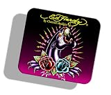 Ed Hardy Limited Edition MP09013 Mouse Pad (Panther and Roses)