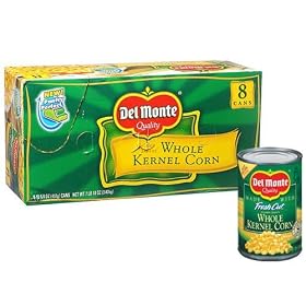 Del Monte Whole Kernel Corn - 8/15.25 oz. cans