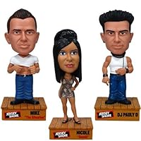 Jersey Shore: Mike The Situation, DJ Pauly D and Snooki Talking bobblehead:set of 3