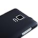 Nillkin Frosted Shield Matte Hard Back Case Cover Shell Pack of Screen Protector Film Compatible for Samsung Galaxy Note 4 N9100 (Black)