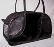 Designer Dog Carrier - Open Top Black Pet Carrier