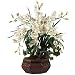 White Large Cymbidium Silk Flower Arrangement