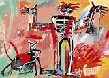 Boy and Dog in a Johnnypump Art Poster Print by Jean-Michel Basquiat, 28x20