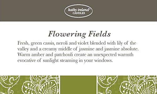 Kathy Ireland Candles Tea Light Candle, Flowering Fields, Set of 9