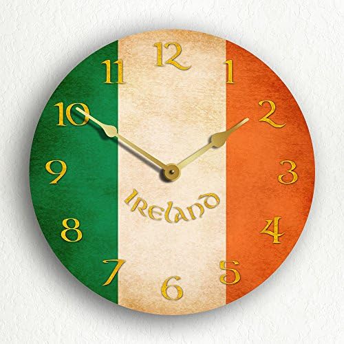 Irish Flag Ireland 10" Wall Clock