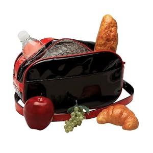 Picnic Gift Retro Collection Boogie Down Lunch Bag Black by 