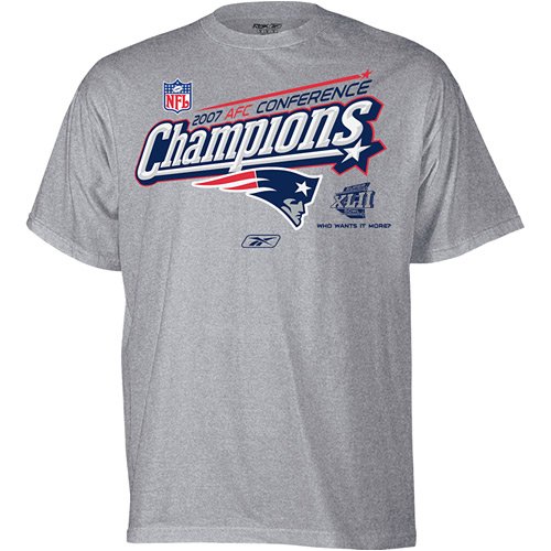 Buy Reebok New England Patriots 2007 AFC Conference Champions Locker Room T-Shirt by Reebok