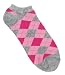 Fashion Socks - Prestige Medical 377-hag Fashion Anklet Nurse Socks Pink Argyle