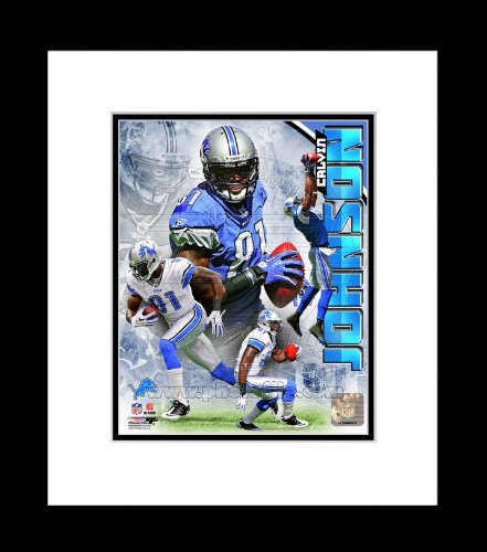 Detroit Lions Calvin Johnson 2011 Portrait Plus Framed Picture 8x10