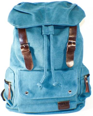 Shopinthebox Large Capacity Fashionable Casual Canvas Backpack Shoulder Bag Travelling Bag- Black