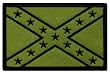 Confederate Green Flag Embroidered Patch Iron-On Civil War Rebel Uniform Subdued Camo Military Emblem
