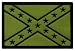 Confederate Green Flag Embroidered Patch Iron-On Civil War Rebel Uniform Subdued Camo Military Emblem