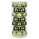 Inge-glas 1782D003 Kugel 60 mm, 28 St&uuml;ck/Dose, Christmas Greens-Mix