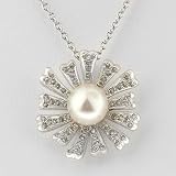 Buy 18K Akoya Pearl & Diamond Pendant