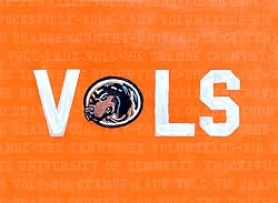 Tennessee Painting - Tennessee Vol Logo