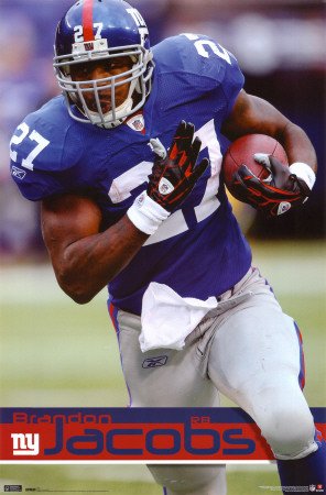 Brandon Jacobs New York Giants NFL 22x34 POSTER Poster Print, 22x34