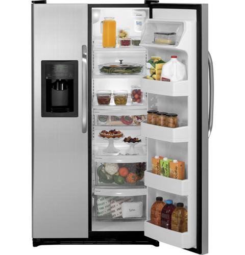 GE CleanSteel Side-By-Side Refrigerator