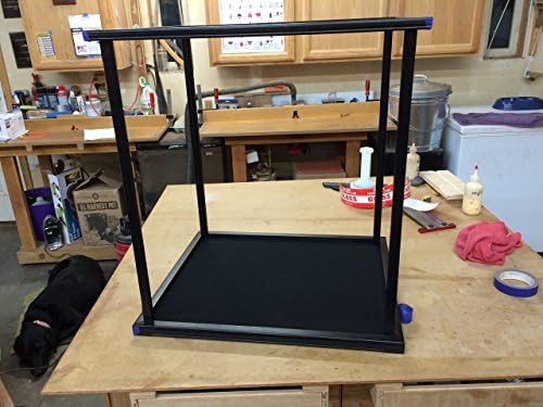 Black Dyed Peruvian Walnut Wood and Glass Display Case for Miniatures, Models, Crystal Figurines Porcelain, Statues, Rocks, Minerals, Dolls.