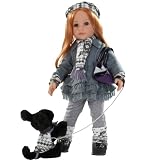 Gotz 1259060 Hannah and her dog, 50 cm, red hair, brown eyes, 18-pieces