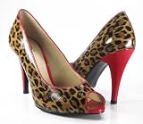 Leopard Peep-toe Pumps Cheetah Stiletto