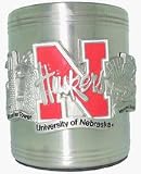 Nebraska Cornhuskers NCAA Pewter Can Cooler