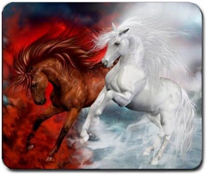 Fire and Ice Horse Mouse Pad