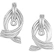 14K White Gold Earring Jackets