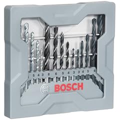 Bosch 2607017038 Bohrer 15tlg. Bohrer Set gemischt; 3-8 mm3/4/5/6/8 je Holz, Metall, Stein
