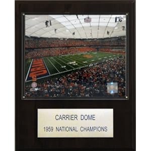 NCAA Football Carrier Dome Stadium Plaque