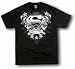 Superman The Man OF Steel Crest Logo Men's Tee Shirt