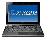 Asus Eee PC 1002HA 25,4 cm (10 Zoll) WSVGA Netbook (Intel Atom N270 1,6GHz, 1GB RAM, 160GB HDD, Intel GMA 950, XP Home) schwarz