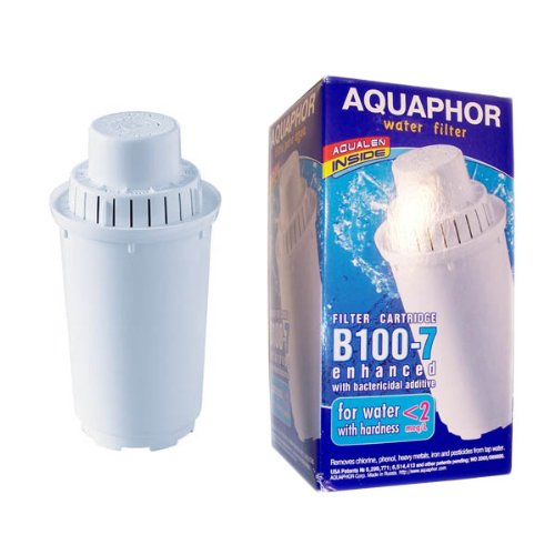 3 x AQUAPHOR Wasserfilter Wechselkartusche-B100-7 = Härtebereich: weich. Neue Generation der Filterkartuschen - Kannenfilter Aquaphor mit AQUALEN® Filtertechnologie ! AQUAPHOR Filter - Die Alternative. 3-fache Kapazität = 300 Liter. Hochleistungs-Wasserfilter EU-Produkt / in EU produziert