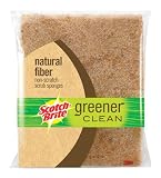 3M Co. 97050 Greener Clean Natural Fiber Non-Scratch Scrub Sponge
