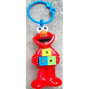 Sesame Street Elmo Musical Crib car Seat stroller Hanging Elmo Toy by 