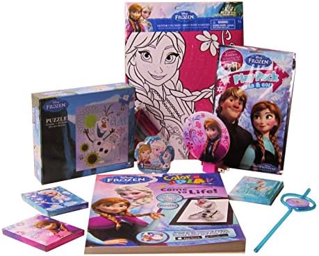 Frozen Toys and Activity Play Set. Giant Stuf't Featuring Frozen Ana, Elsa, and Olaf Toys and Activities