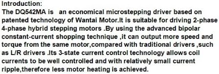 Gowe 3 Axis Nema23 Stepper Motor 270oz,3A,57BYGH627 & 4.2A/50V CNC driver Foam Mill 3D Printer