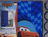 Disney Cars Shower curtain w/ 12 pcs Hook set