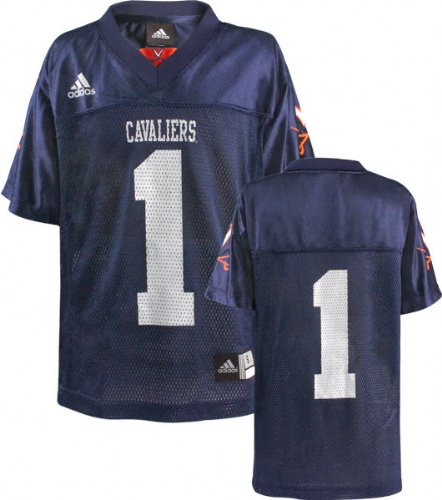 Buy Virginia Cavaliers Youth -No. 1- Replica Chase Football Jersey