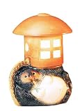 狸庭園燈（ねんね） 信楽焼陶器置物照明 灯り ねんね